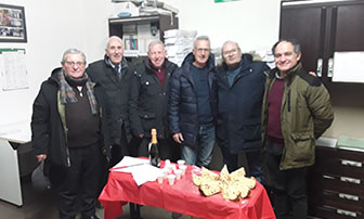 foto incontro per gli auguri natalizi